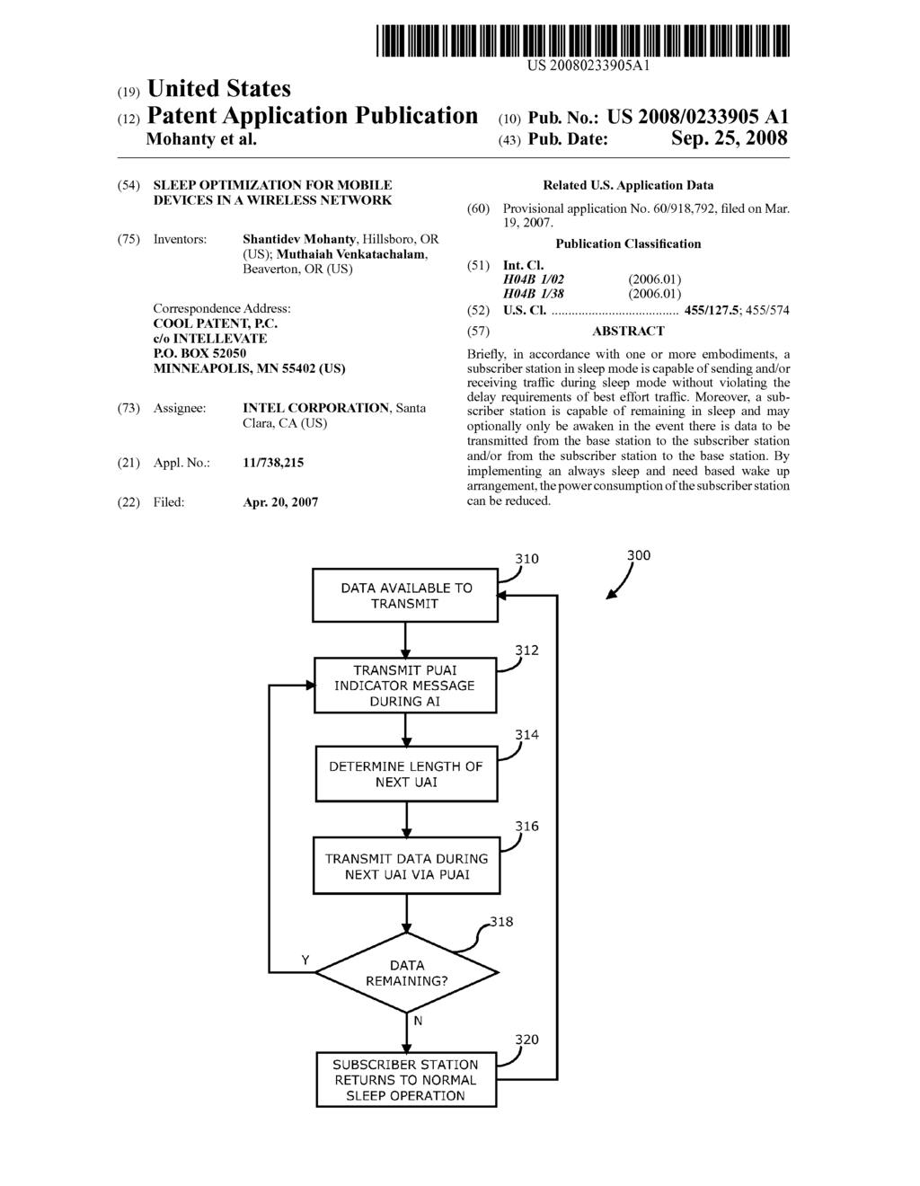 SLEEP OPTIMIZATION FOR MOBILE DEVICES IN A WIRELESS NETWORK - diagram, schematic, and image 01