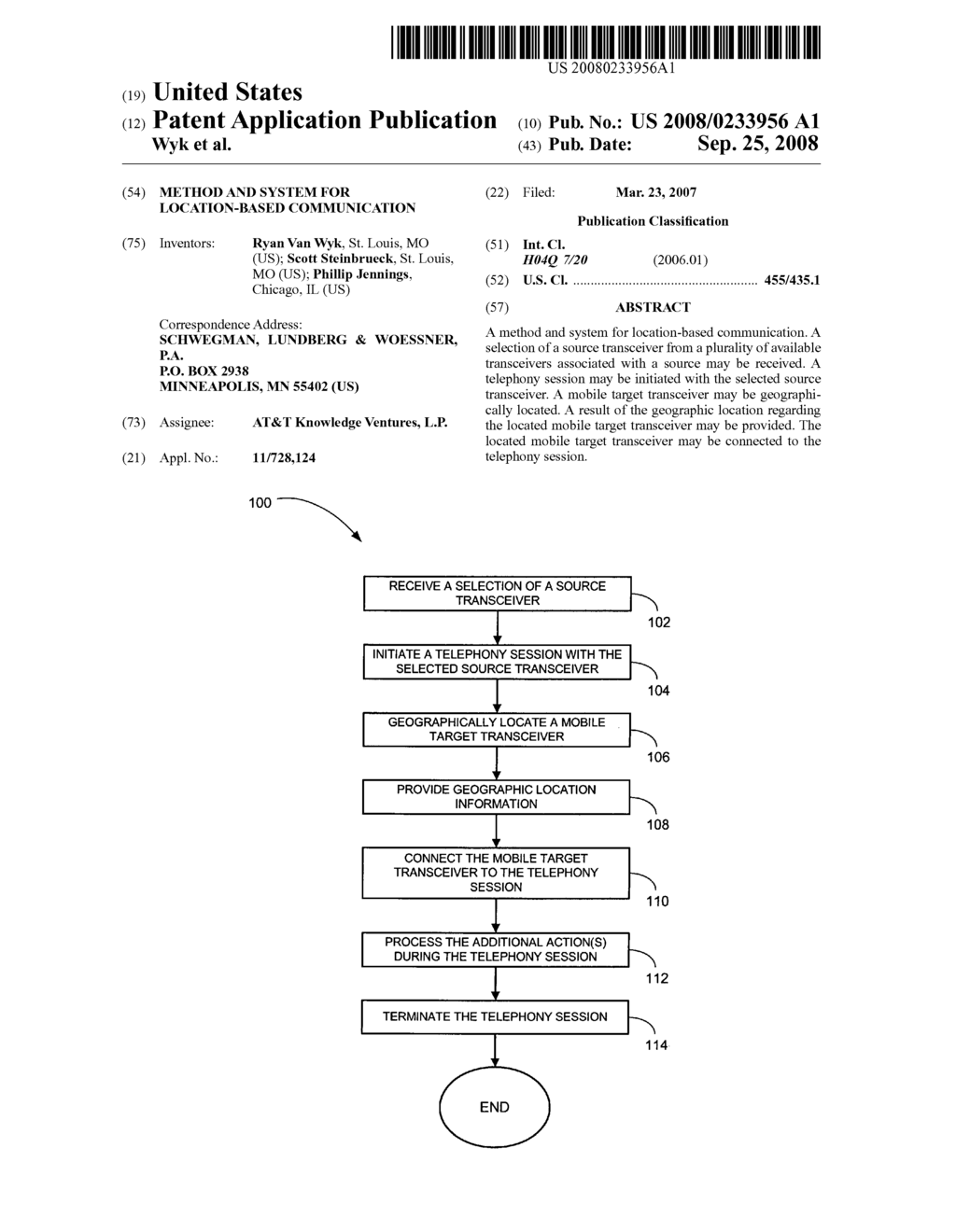 Method and system for location-based communication - diagram, schematic, and image 01