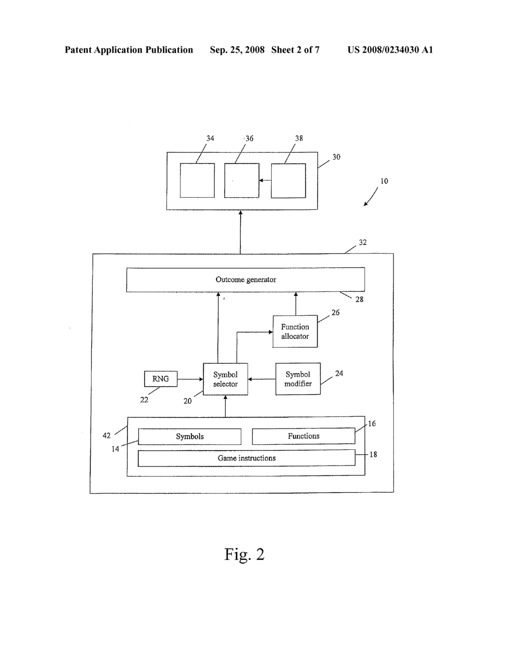 GAMING SYSTEM AND A METHOD OF GAMING - diagram, schematic, and image 03