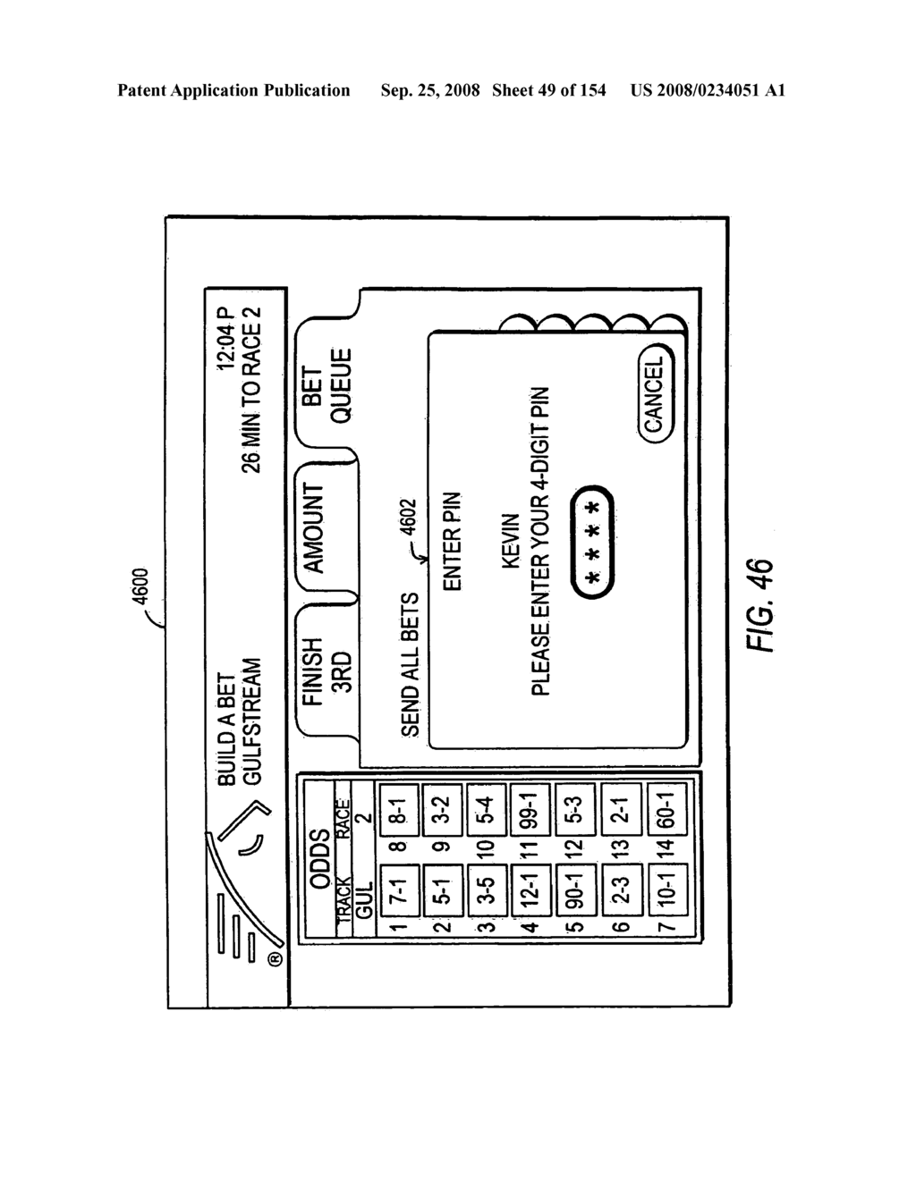 Systems and methods for interactive wagering using multiple types of user interfaces - diagram, schematic, and image 50