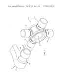 TRUNNION SUPPORT AND BEARING PARTICULARLY FOR UNIVERSAL JOINT diagram and image