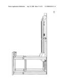 Mid-deck hinged treadmill deck diagram and image