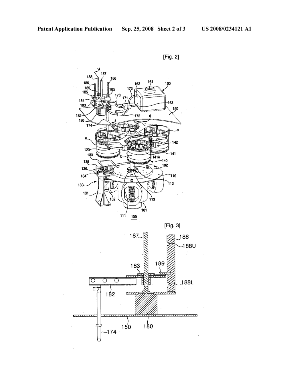 Automatic Balancing Centrifugal Apparatus By Fluid Compsensation - diagram, schematic, and image 03