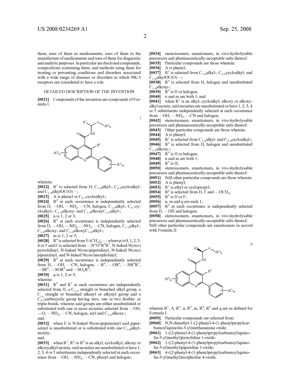 N-Oxo-Heterocycle and N-Oxo-Alkyl Quinoline-4-Carboxamides as Nk-3 Receptor Ligands - diagram, schematic, and image 03