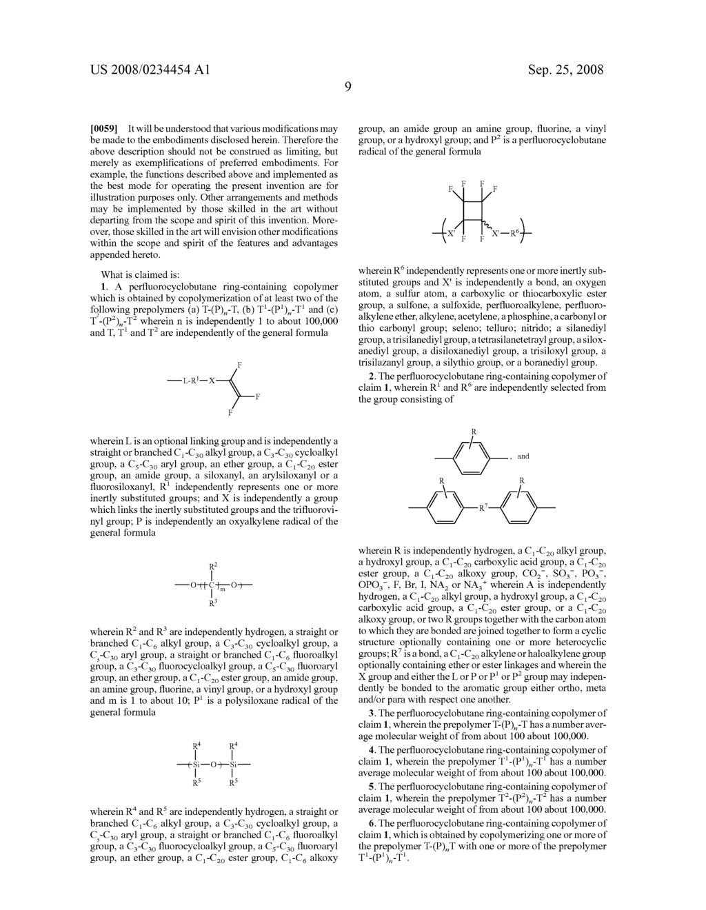 PERFLUOROCYCLOBUTANE COPOLYMERS - diagram, schematic, and image 11