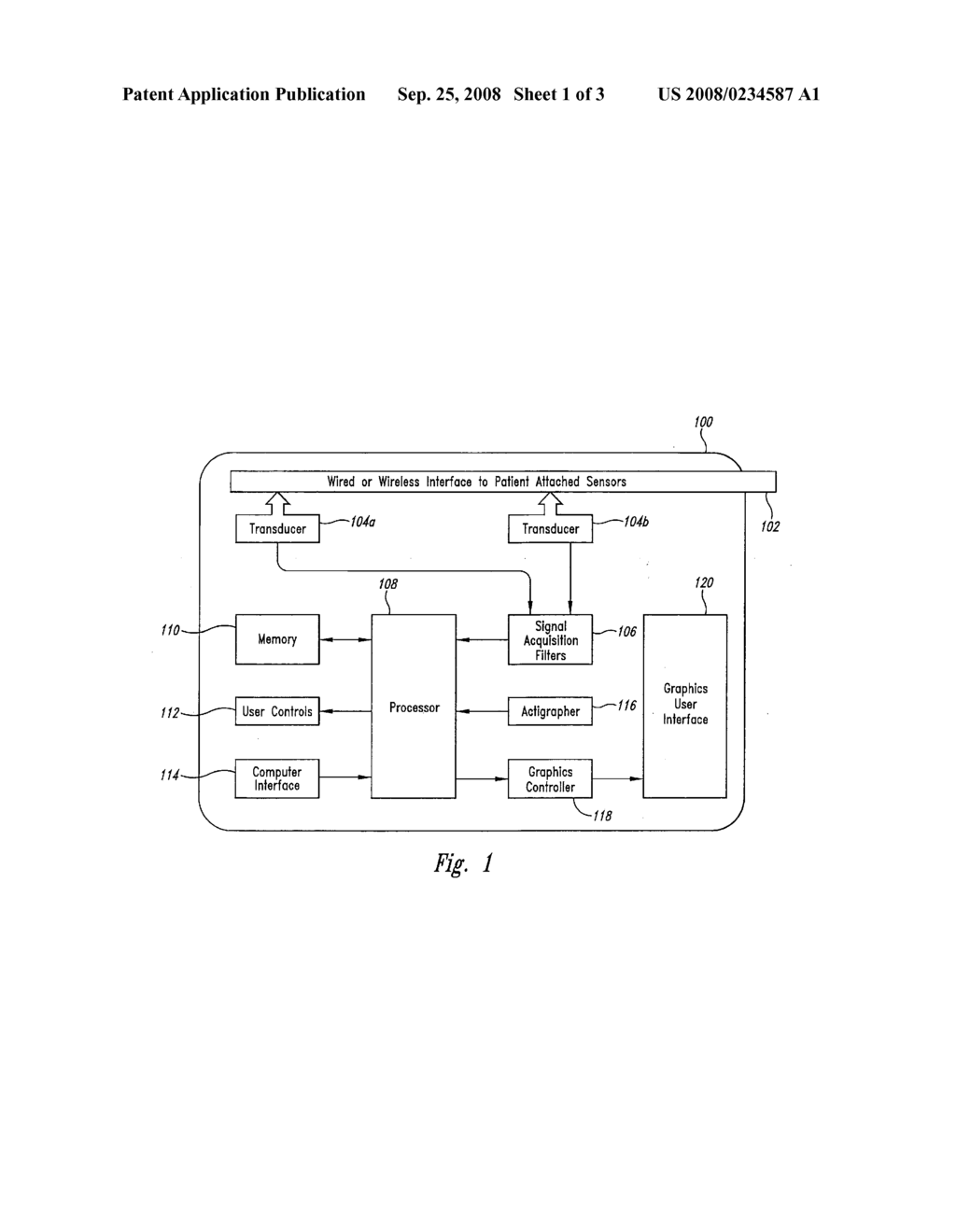 AMBULATORY PATIENT MONITORING APPARATUS, SYSTEM AND METHOD - diagram, schematic, and image 02