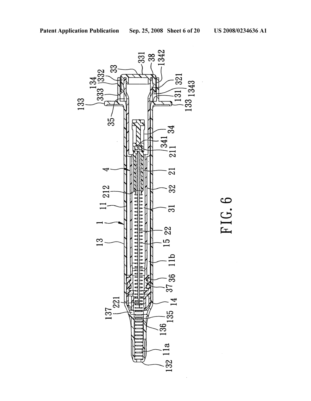 Disposable syringe guarded in a preuse position (1) - diagram, schematic, and image 07