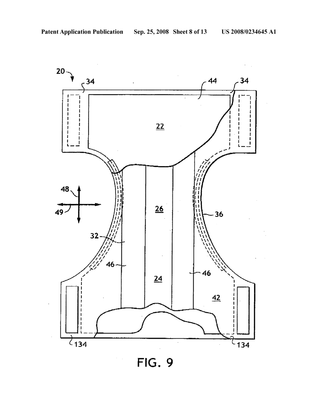 Absorbent articles comprising high permeability superabsorbent polymer compositions - diagram, schematic, and image 09