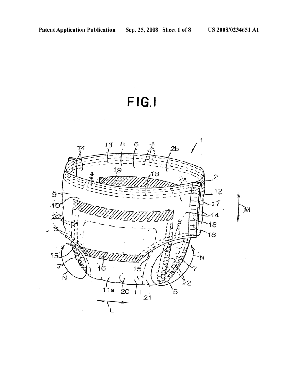 PANTS-TYPE DISPOSABLE WEARING ARTICLE - diagram, schematic, and image 02