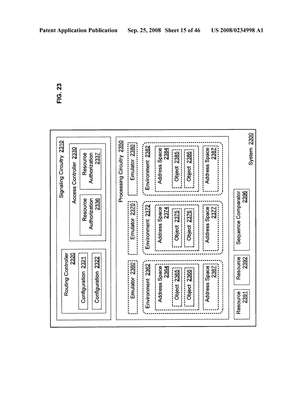 Coordinating instances of a thread or other service in emulation - diagram, schematic, and image 16