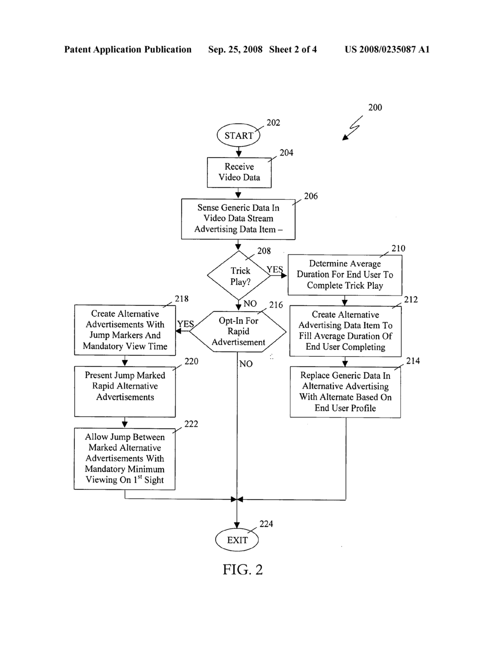 System and method for presenting alternative advertising data - diagram, schematic, and image 03