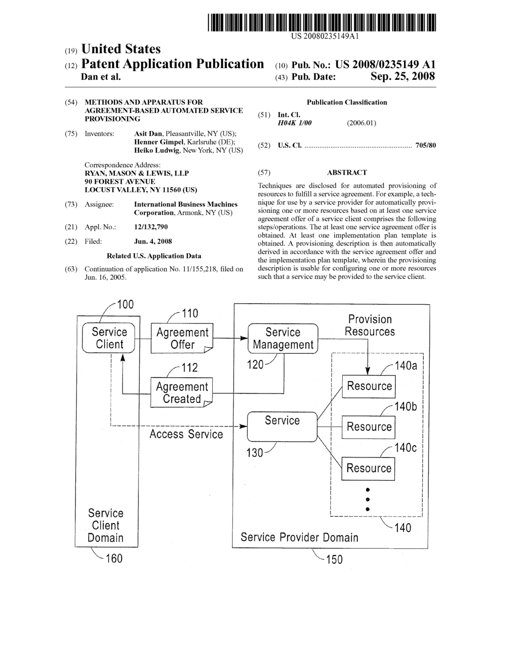 Methods and Apparatus for Agreement-Based Automated Service Provisioning - diagram, schematic, and image 01