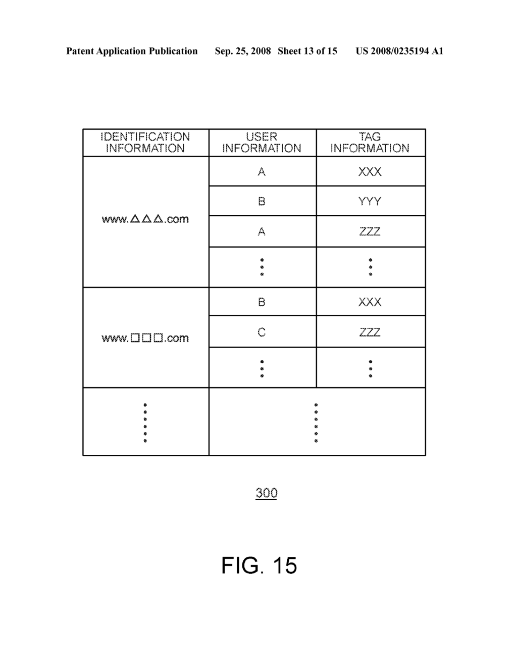 TECHNIQUE FOR MANAGING DATA IN ASSOCIATION WITH TAG INFORMATION - diagram, schematic, and image 14