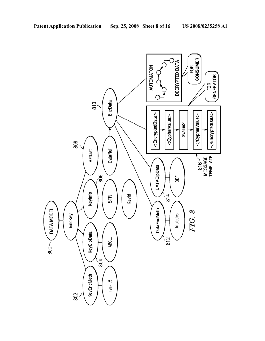 Method and Apparatus for Processing Extensible Markup Language Security Messages Using Delta Parsing Technology - diagram, schematic, and image 09