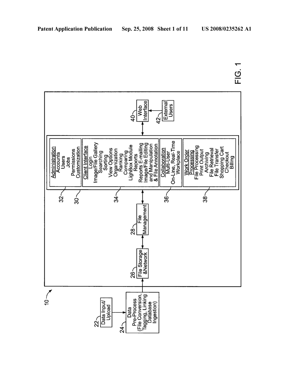 DIGITAL FILE MANAGEMENT SYSTEM WITH FILE MAPPING FOR HIGH RESOLUTION AND OTHER IMAGES - diagram, schematic, and image 02