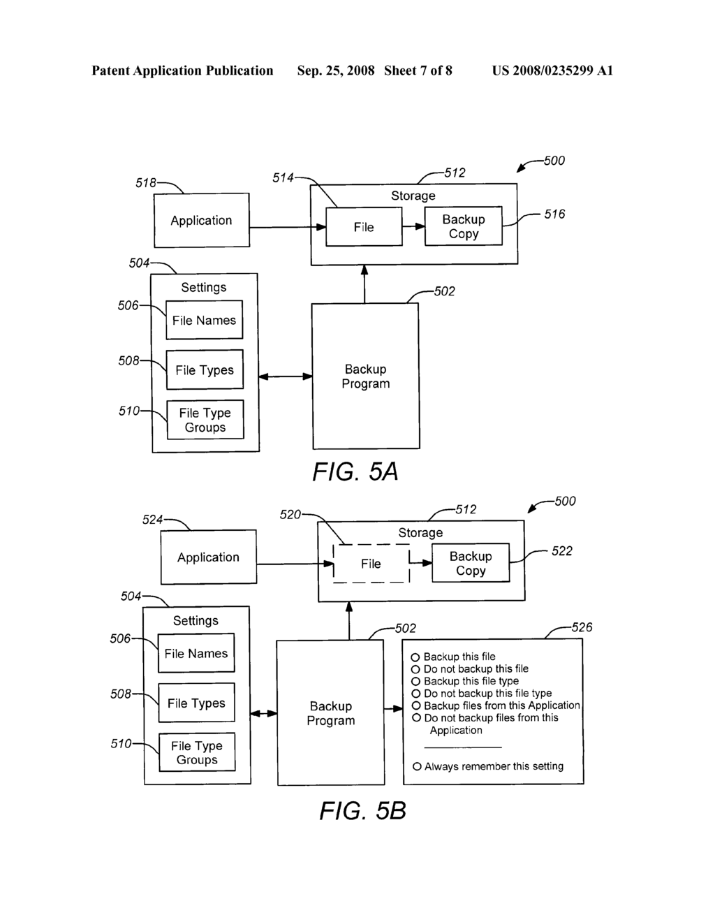 DETERMINING WHICH USER FILES TO BACKUP IN A BACKUP SYSTEM - diagram, schematic, and image 08