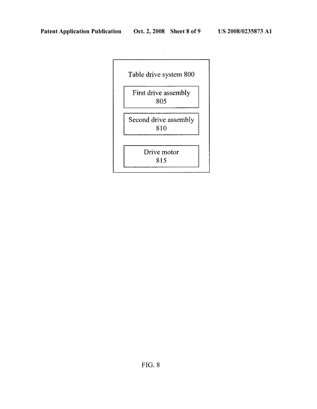 TABLE DRIVE SYSTEM - diagram, schematic, and image 09