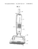 Dust receptacle and steam vaccum cleaner diagram and image