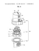 Dust receptacle and steam vaccum cleaner diagram and image