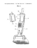 Dust receptacle and steam vaccum cleaner diagram and image