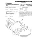 Garden shoe having breathing tubes diagram and image