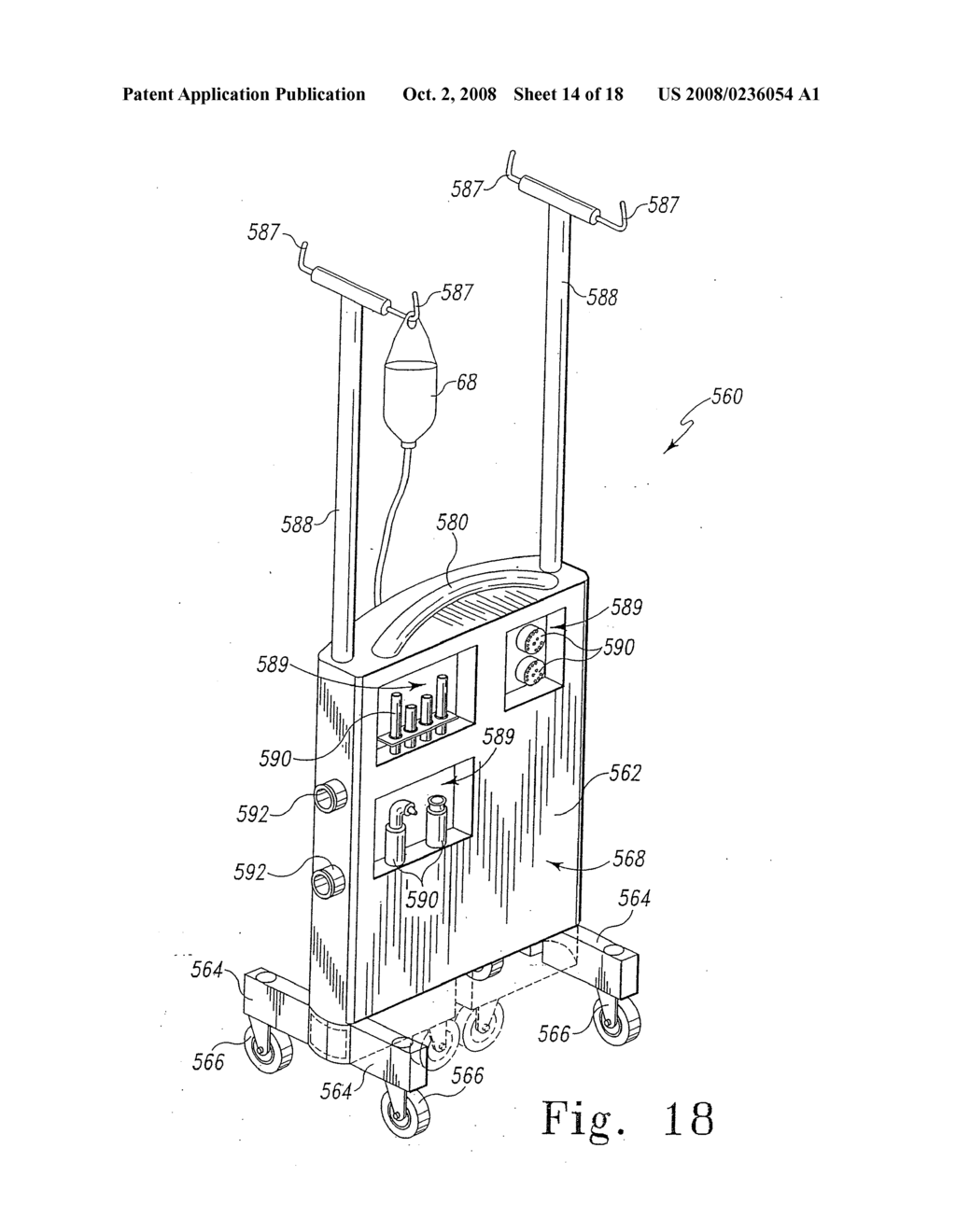 ARCHITECTURAL SYSTEM HAVING TRANSFERRABLE LIFE SUPPORT CART - diagram, schematic, and image 15