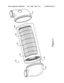 Exhaust particulate filter for a machine engine system and assembly method therefor diagram and image