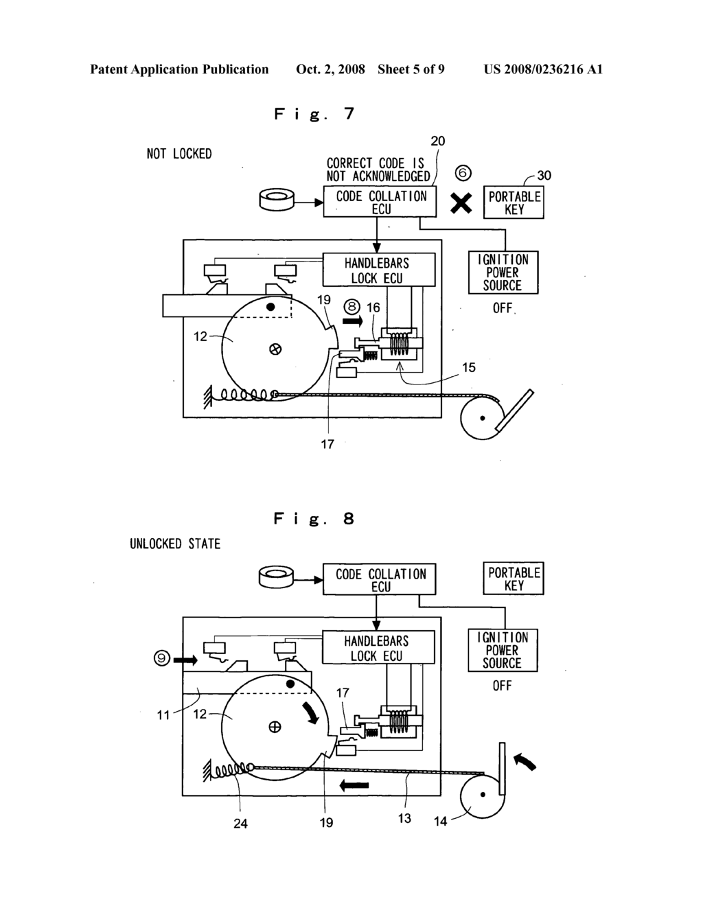 Steering means locking apparatus - diagram, schematic, and image 06