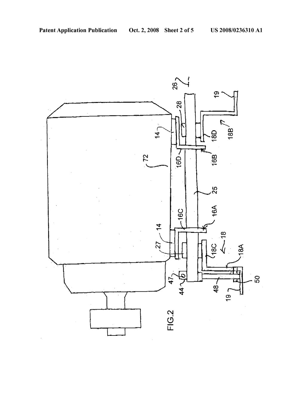 MOTOR MOUNT WHICH ALLOWS MOVEMENT OF THE MOTOR ONLY IN A BELT TENSIONING DIRECTION - diagram, schematic, and image 03