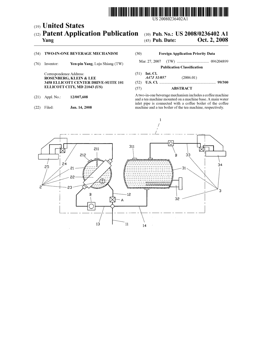 Two-in-one beverage mechanism - diagram, schematic, and image 01