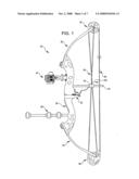 Fall-away arrow rest diagram and image