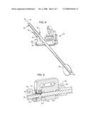 Fall-away arrow rest diagram and image