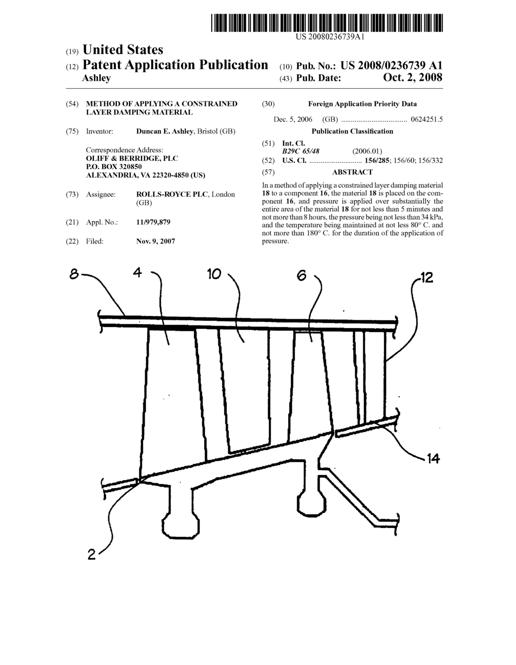 Method of applying a constrained layer damping material - diagram, schematic, and image 01