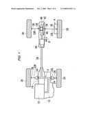 Driving force transmission system for four wheel drive vehicle diagram and image