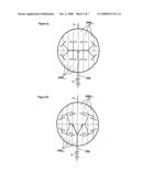 Process and device for simulated moving bed separation with a reduced number of valves and lines diagram and image