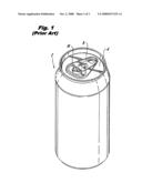 Resealable beverage container diagram and image