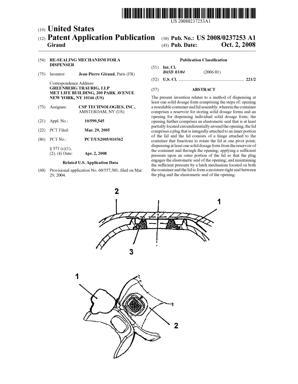 Re-Sealing Mechanism for a Dispenser - diagram, schematic, and image 01