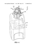 Foam soap dispenser with stationary dispensing tube diagram and image