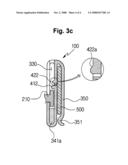 Belt clip for detachably fixing cellular phone diagram and image