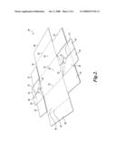 Reusable pop-up container and associated container blank diagram and image