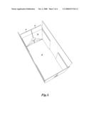 Reusable pop-up container and associated container blank diagram and image