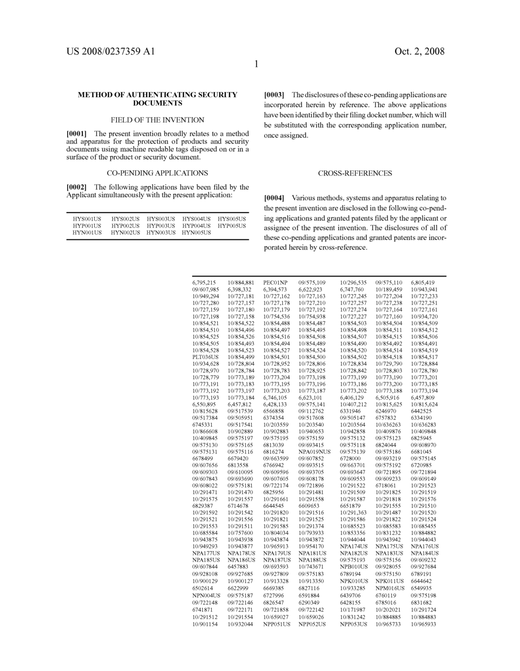 METHOD OF AUTHENTICATING SECURITY DOCUMENTS - diagram, schematic, and image 31