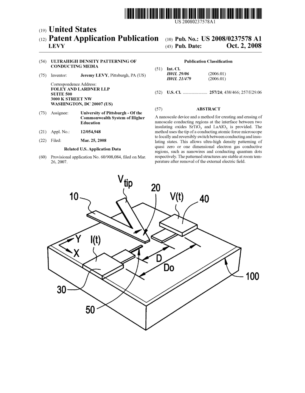 ULTRAHIGH DENSITY PATTERNING OF CONDUCTING MEDIA - diagram, schematic, and image 01