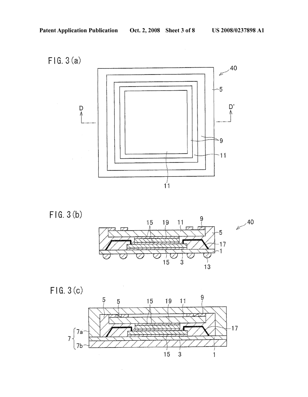 SEMICONDUCTOR DEVICE, METHOD FOR MANUFACTURING THE SAME, HEAT SINK, SEMICONDUCTOR CHIP, INTERPOSER SUBSTRATE, AND GLASS PLATE - diagram, schematic, and image 04