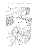 Tow-bar for wheelbarrows diagram and image