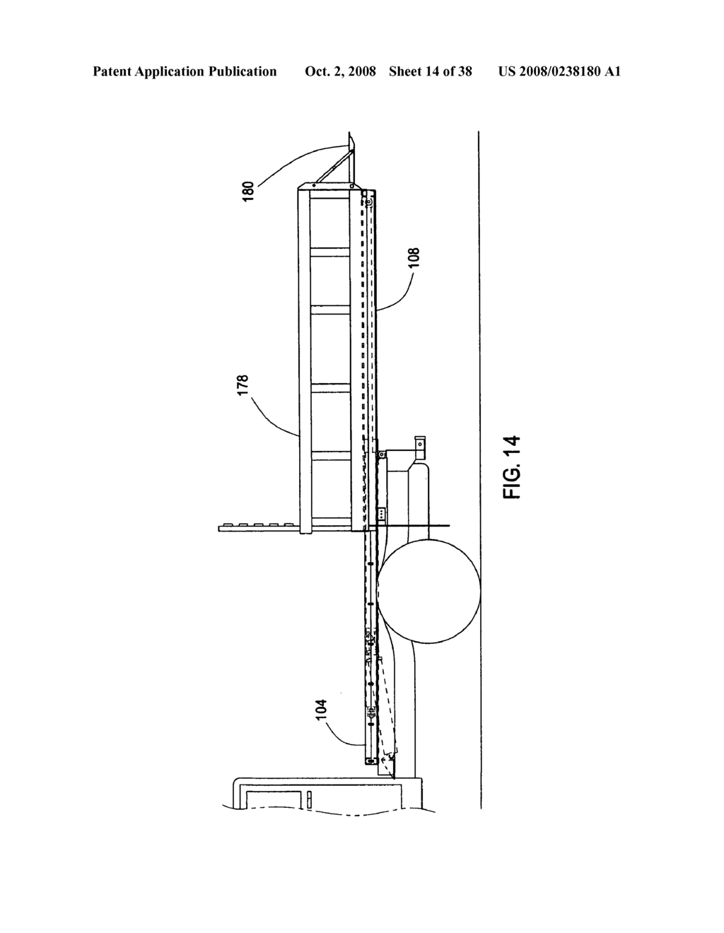 Apparatus for a vehicle for dumping and providing ground access - diagram, schematic, and image 15