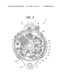 Brushless automotive alternator having easily-replaceable protective resistor diagram and image