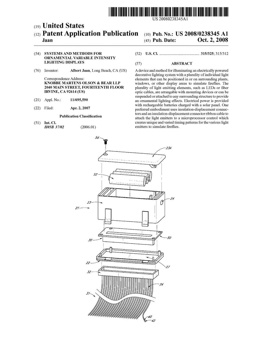 SYSTEMS AND METHODS FOR ORNAMENTAL VARIABLE INTENSITY LIGHTING DISPLAYS - diagram, schematic, and image 01
