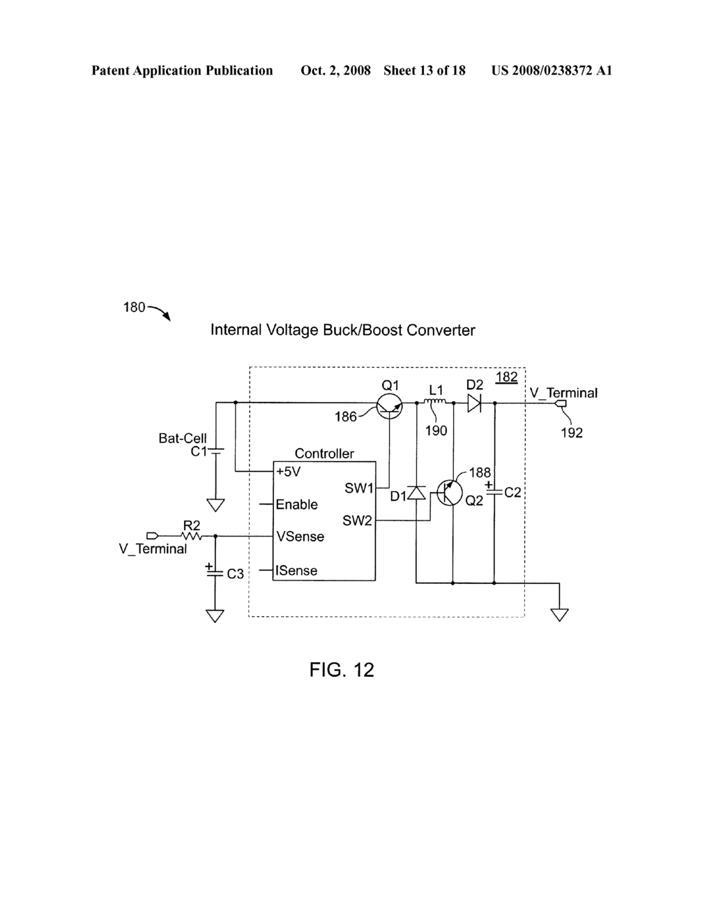 Battery With an Integrated Voltage Converter Having a Bypass Circuit - diagram, schematic, and image 14