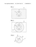 MEASURING SYSTEM FOR CONTACTLESS DETECTION OF A ROTARY ANGLE, WITH A MAGNETIC-FIELD-SENSITIVE ELEMENT DISPOSED IN A RECESS OF THE MAGNET diagram and image